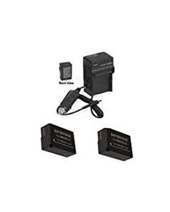 PhotoHighQuality Photo 2X Batteries BP-DC12, BP-DC12-E, BP-DC12-U, Charger Compatible for Leica V-LUX 4, Q Typ116, Digital Camera