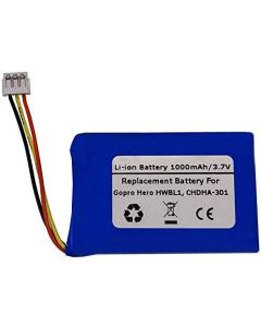 Starnovo 1000mAh 3.7V Replacement Battery Compatible with Gopro Hero HWBL1, CHDHA-301, PR-062334