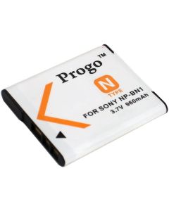 Progo Li-Ion Rechargeable Digital Camera Battery Compatible for Sony NP-BN1 Cyber-Shot DSC-W530 DSC-W650 DSC-TX9 DSC-T99 DSC-W350 DSC-W330 DSC-W380 DSC-W390 DSC-WX5 DSC-W530 DSC-W570 Digital Camera