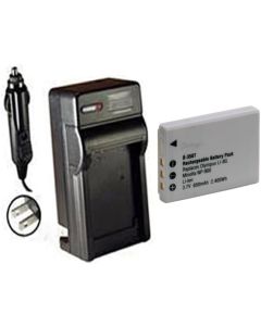 PhotoHighQuality Battery + Charger, Compatible for NORCENT DCS-1050, DCS-760, DCS-860,