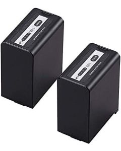 2 Units High Capacity for Panasonic AG-VBR89G AG-VBR59 AG-VBR118G AG-BRD50 AG-B23 & AG-DVX200 AG-AC8 AG-AC90A AG-DVC30 AG-HPX250 AG-HPX255 AG-HVX201 AJ-PX230 AJ-PX270 AJ-PX298 AJ-PG50 HC-MDH2 HC-X1000