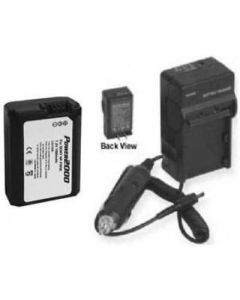 PhotoHighQuality Battery + Charger, Compatible for Sony Alpha SLT-A37, Sony NEX5A/B, Sony NEX5A/S, Sony NEX5A/R, Sony NEX5K/B, Sony NEX5K/S,