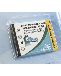 Replacement for Coolpix S230 Battery - Compatible with EN-EL10 Digital Camera Battery (800mAh 3.7V Lithium-Ion)