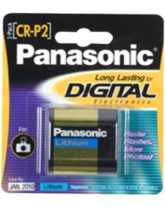 Panasonic Genuine CR-P2 Photo Lithium Battery Retail Pack - Single