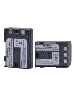 Batmax Pack of 2 NB-2L/NB-2LH High-Capacity Replacement Batteries for Canon Digital Rebel XT, XTi, EOS 350D, 400D Digital Cameras
