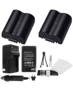 2-Pack CGR-S006e High-Capacity Replacement Batteries with Rapid Travel Charger for Select Panasonic Lumix Digital Cameras. UltraPro Deluxe Accessory Set Included