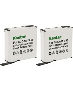 Kastar 2-Pack SJ8 Battery Replacement for SJCAM SJ8 Star, SJCAM SJ8B Battery, SJCAM SJ8 Star Sport Camera, SJCAM SJ8 Star 4K Ultra HD Action Camera