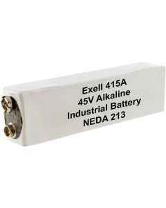 Exell Battery 415A 45V NEDA 213 Alkaline Battery Fits Replaces 213, 30F20, 415, 415A, 502, A415, B102, BLR-102, BLR102, E210, ER-415, M102, S102, U30, Volt-Ohm Meters