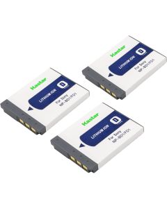 Kastar Battery (3-Pack) for Sony NP-BD1, NP-FD1, BC-CSD and Sony Cyber-Shot DSC-G3, DSC-T2, DSC-T70, DSC-T75, DSC-T77, DSC-T90, DSC-T200, DSC-T300, DSC-T500, DSC-T700, DSC-T900, DSC-TX1 Cameras