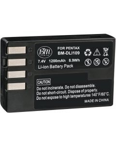 BIG MIKE'S ELECTRONICS D-LI109 Battery for Pentax K-R, K-S1, K-S2, K-30, K-50, K-70, K-500 Digital SLR Camera