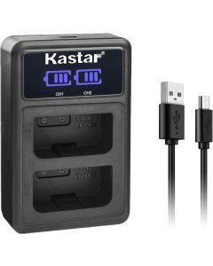 Kastar EN-EL25 Slim Dual USB Battery Charger Compatible with Nikon 4241 EN-EL25 ENEL25 EN-EL25a Battery, Nikon MH-32 Charger and Nikon Z Series, Nikon Z50 Z 50, Nikon Z FC Mirrorless Digital Camera