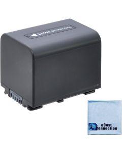 NP-FV70 3800mAh Info Lithium V Series Li-Ion Battery + Microfiber Cloth for Sony HDR-TD20V HDRTD20V TD20V HDR-TD30V HDRTD30V TD30V HDR-XR150 HDRXR150 XR150 HDR-XR150E HDRXR150E XR150E HDR-XR155 HDRXR155 XR155 HDR-XR160 HDRXR160 XR160 HDR-XR260V HDRXR260V