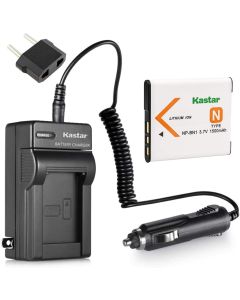 Kastar NP-BN1 Rechargeable Battery, AC/DC Rapid Charger and Car Charger Adapter Replacement for Sony DSC-TX5, DSC-TX7, DSC-TX9, DSC-W310 DSC-W320, DSC-W350, DSC-W380, DSC-W390 Series Digital Cameras