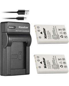 Kastar Battery (X2) & Slim USB Charger for Nik EN-EL5, ENEL5, MH-61 and Nik Coolpix 3700, 4200, 5200, 5900, 7900, P3, P4, P80, P90, P100, P500, P510, P520, P530, P5000, P5100, P6000, S10 Cameras
