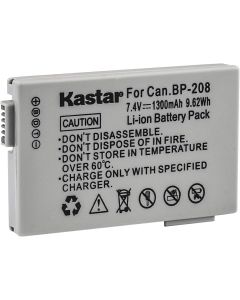 Kastar Replacement Battery for Canon BP-208, BP-208DG Battery and Canon Elura100, FVM300, IXY DVS1, iVIS DC22, iVIS DC200, Optura S1, Canon DC, MVX Series Cameras