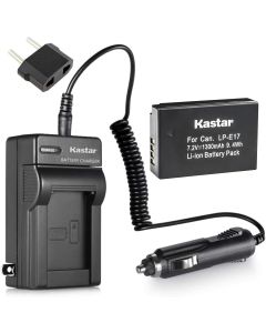 Kastar Battery (1-Pack) and Charger Kit for Canon LP-E17 Battery LC-E17, LC-E17C Charger and Canon EOS M3, EOS Rebel T6i, EOS Rebel T6s, EOS 750D, EOS 760D, EOS 8000D, Kiss X8i Cameras