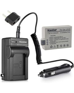 Kastar LP-E5 Battery and Charger Replacement for Canon EOS Rebel XS, Rebel XSi, Rebel T1i, EOS 1000D, EOS 450D, EOS 500D, Kiss F, Kiss X2, Kiss X3 Camera