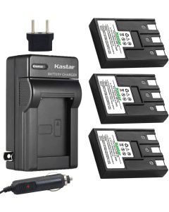 Kastar Battery (3-Pack) + Charger for Canon NB-3L, PowerShot SD10, SD100, SD110, SD20, SD500, SD550, Digital IXUS 700, 750, i5, Digital 30, 30a, 600, 700, D30, D30a, D53Z, IXY Digital L, Digital L2