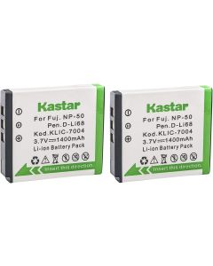 Kastar Battery (1-Pack) for Fujifilm NP-50, Kodak KLIC-7004, Pentax D-Li68 and Fujifilm FinePix Fuji FinePix Camera, Kodak EasyShare Cameras and Pentax Cameras (Detail Models in The Description)
