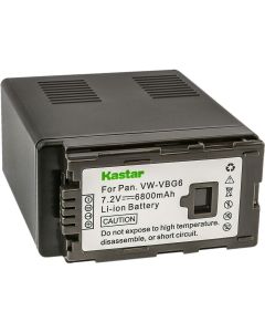 Kastar Battery (1-Pack) Replacement for Panasonic VW-VBG6 and Panasonic AG-AC7, AG-AC130A, AG-AC160A, AF100, HMC40, HMC70, HMC80, HMC150, HMC153, HMR10, HSC1U, HDC-DX1, DX3, HS9, HS20, HS100, HS200