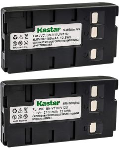 Kastar Battery (2-Pack) for JVC BN-V11U BN-V12U, BN-V12U, BN-V14U, BN-V15, BN-V18U, BN-V20, BN-V20U, BN-V20US, BN-V22, BN-V22U, BN-V24U, BN-V25, BN-V25U, BN-V65 and BN-V400 BN-V400B BN-V400U +More