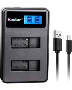 Kastar LCD Dual Slim Charger for GoPro HERO5, Hero 5 Black, Gopro5 and GoPro AHDBT-501, AHBBP-501 Sport Camera (Compatible with Firmware v01.57, v01.55 and Future Update)