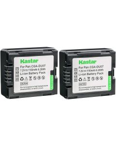 Kastar 2-Pack Battery Replacement for Panasonic CGA-DU06 CGR-DU06 CGA-DU07 CGR-DU07 CGA-DU12 CGR-DU12 CGA-DU14 CGR-DU14 CGA-DU21 CGR-DU21 VW-VBD060 VW-VBD070 VW-VBD120 VW-VBD140 VW-VBD210 VSB0470