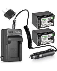 [Fully Decoded] Kastar BN-VG121 Battery (2-Pack) and Charger Kit for JVC Everio GZ-E Series, GZ-EX Series, GZ-HD Series, GZ-HM3 Series and GZ-MG750, GZ-MS110, GZ-MS230, GZ-MS250, GZ-G3, GZ-GX1, GZ-GX8