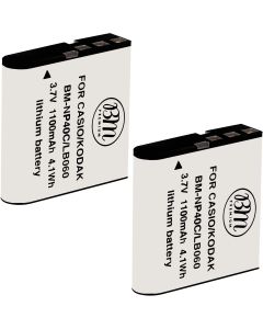 BM Premium 2 Pack of LB-060 Batteries for Kodak PixPro AZ251, AZ361, AZ362, AZ365, AZ421, AZ501, AZ521, AZ522, AZ525, AZ526 Cameras