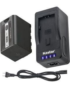 Kastar LED Super Fast Charger & Battery 1 Pack for Panasonic VW-VBD58 VW-VBD29 VW-VBD78, Panasonic AG-UX180 AG-UX90 AG-3DA1 AG-AC8 AG-DVC30 AG-HPX171 AG-HVX201 AJ-PCS060 HC-MDH2 HC-X1000 HDC-Z10000