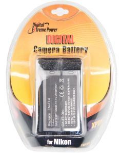 Bower XPDNEL4 Digital Camera Battery for Nikon EN-EL4 D2H, D2X, D2Hs, D3, D3S, D3X (Gray)