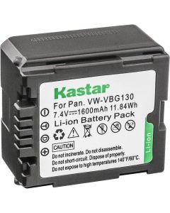 Kastar Battery Replacement for Panasonic VW-VBG130, Lumix DMC-L10, HDC-HS250, HDC-HS300, HDC-HS700, HDC-SD10, HDC-SD600, HDC-SD700, HDC-SDT750, HDC-TM10, HDC-TM15, HDC-TM300, HDC-TM700, SDR-H80 Camera