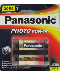 Panasonic - 2CR5 Photo Lithium Battery Retail Pack - Single